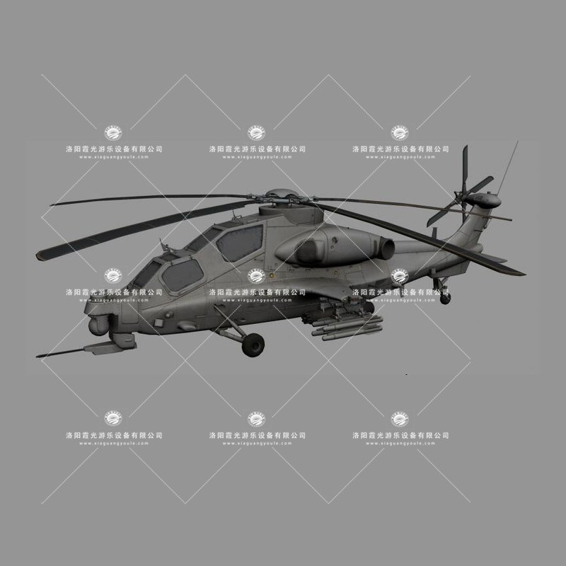 昌洒镇武装直升机3D模型